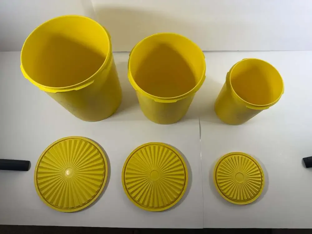 Vintage Tupperware Servalier Nesting Canister Set of 3